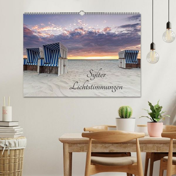 Produktbild: Sylter Lichtstimmungen (Wandkalender 2026 DIN A2 quer), CALVENDO Monatskalender