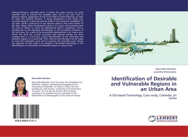 Produktbild: Identification of Desirable and Vulnerable Regions in an Urban Area