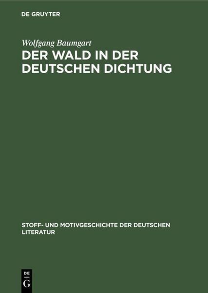 Produktbild: Der Wald in der deutschen Dichtung