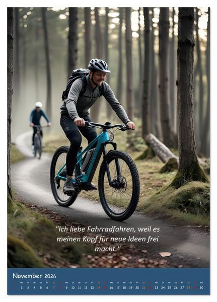 Produktbild: Leidenschaft Fahrrad (Tischkalender 2026 DIN A5 hoch), CALVENDO Monatskalender