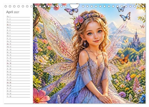 Produktbild: Magische Weggef&auml;hrten - Zw&ouml;lf Feen und ihre tierischen Begleiter (Wandkalender 2027 DIN A4 quer), CALVENDO Monatskalender