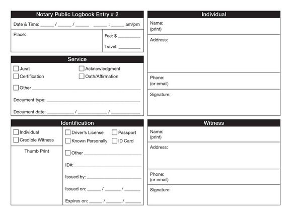 Produktbild: The One-Per-Page Notary Public Logbook