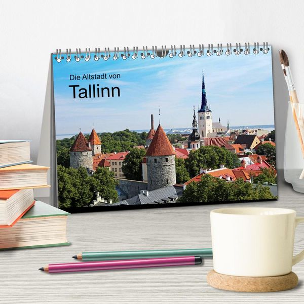 Produktbild: Die Altstadt von Tallinn (Tischkalender 2026 DIN A5 quer), CALVENDO Monatskalender
