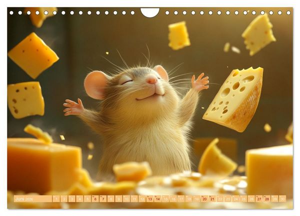 Produktbild: M&auml;use w&uuml;rden K&auml;se kaufen (Wandkalender 2026 DIN A4 quer), CALVENDO Monatskalender