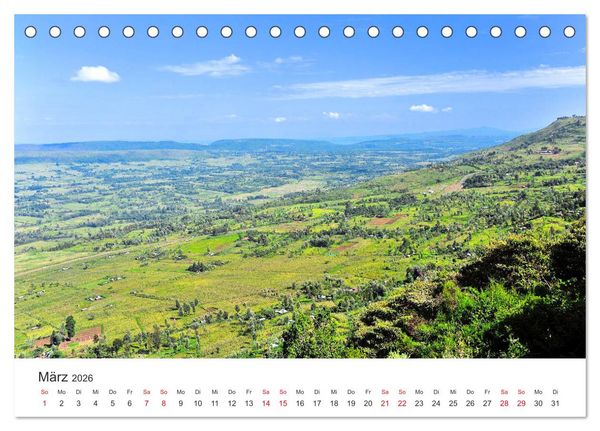 Produktbild: Kenia - Ein Land wie Afrika (Tischkalender 2026 DIN A5 quer), CALVENDO Monatskalender