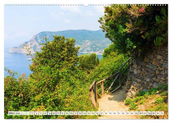 Produktbild: Cinque Terre - F&uuml;nf malerische D&ouml;rfer an der ligurischen K&uuml;ste (Wandkalender 2026 DIN A2 quer), CALVENDO Monatskalender