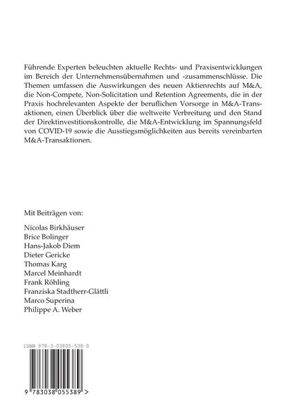 Produktbild: Mergers & Acquisitions in Recht und Praxis