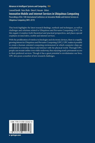 Produktbild: Innovative Mobile and Internet Services in Ubiquitous Computing
