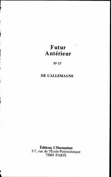 Produktbild: De l'Allemagne