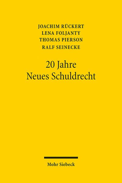 Produktbild: 20 Jahre Neues Schuldrecht