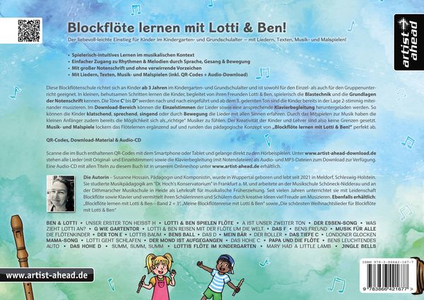 Produktbild: Blockfl&ouml;te lernen mit Lotti & Ben!