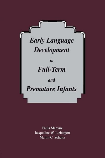 Produktbild: Early Language Development in Full-term and Premature infants