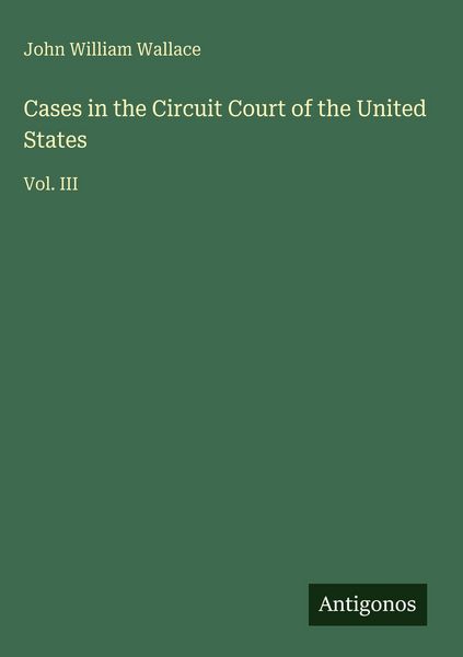 Produktbild: Cases in the Circuit Court of the United States