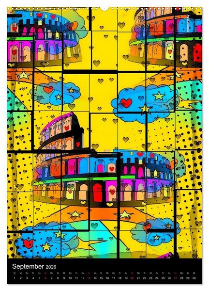 Produktbild: Pop ist auch eine ART von Nico Bielow (hochwertiger Premium Wandkalender 2026 DIN A2 hoch), Kunstdruck in Hochglanz