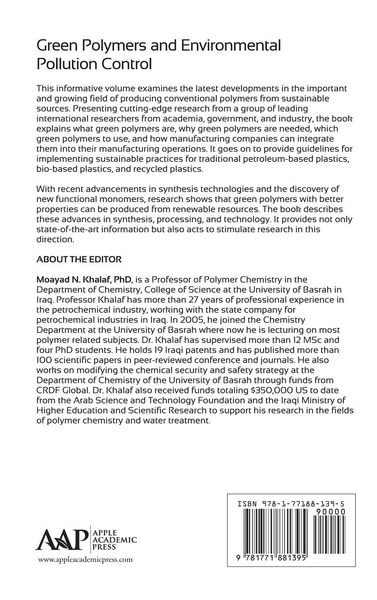 Produktbild: Green Polymers and Environmental Pollution Control