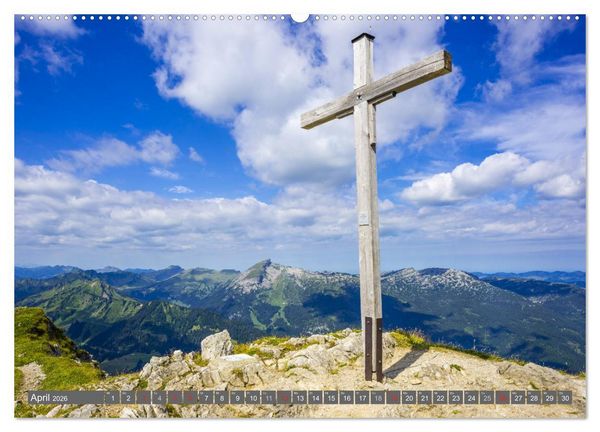Produktbild: Wanderziele rund um Oberstdorf (hochwertiger Premium Wandkalender 2026 DIN A2 quer), Kunstdruck in Hochglanz