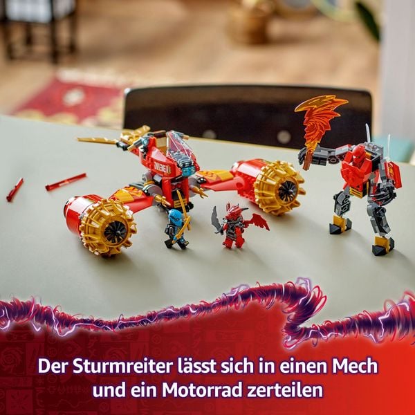 LEGO NINJAGO Kais Sturmreiter-Mech - Fliegendes Motorrad Spielzeug 71830