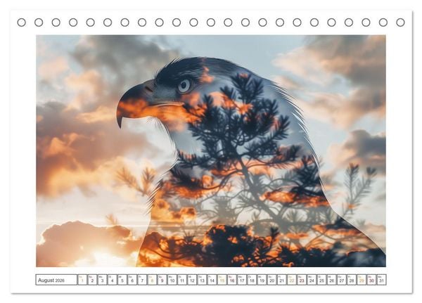 Produktbild: Traumhafte Silhouetten (Tischkalender 2026 DIN A5 quer), CALVENDO Monatskalender