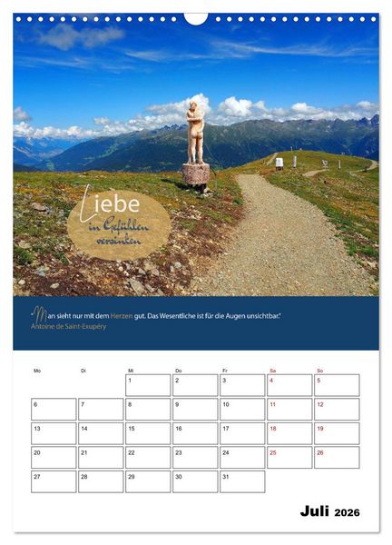 Produktbild: Zitate Wegbegleiter, mit Spr&uuml;chen durch das Jahr by VogtArt (Wandkalender 2026 DIN A3 hoch), CALVENDO Monatskalender