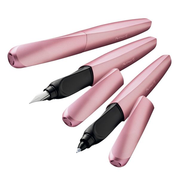 Produktbild: Pelikan Tintenroller Twist, Girly Rose, universell f&uuml;r Rechts- und Linksh&auml;nder