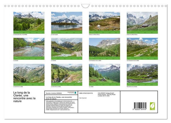 Produktbild: Le long de la Clar&eacute;e, une rencontre avec la nature (Calendrier mural 2026 DIN A3 vertical), CALVENDO calendrier mensuel