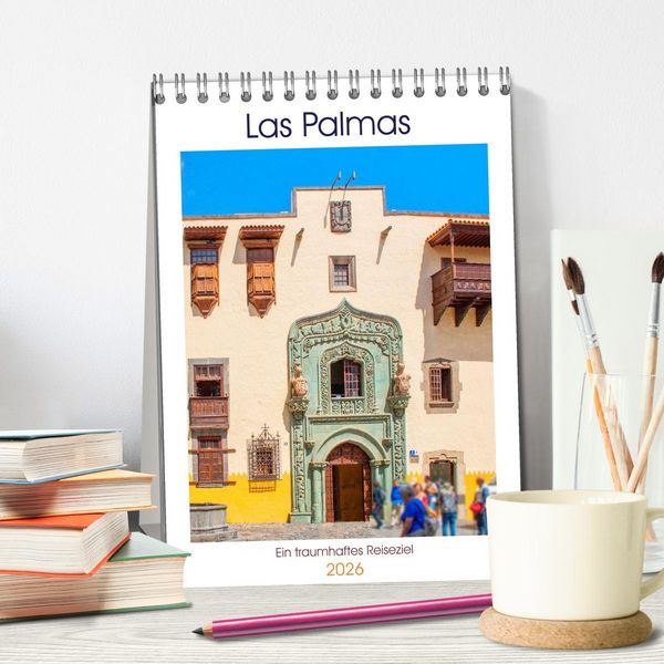 Produktbild: Las Palmas - ein traumhaftes Reiseziel (Tischkalender 2026 DIN A5 hoch), CALVENDO Monatskalender