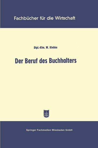 Produktbild: Der Beruf des Buchhalters