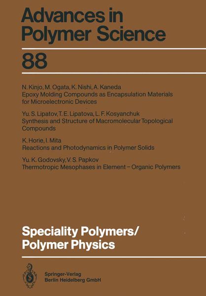 Produktbild: Speciality Polymers/Polymer Physics