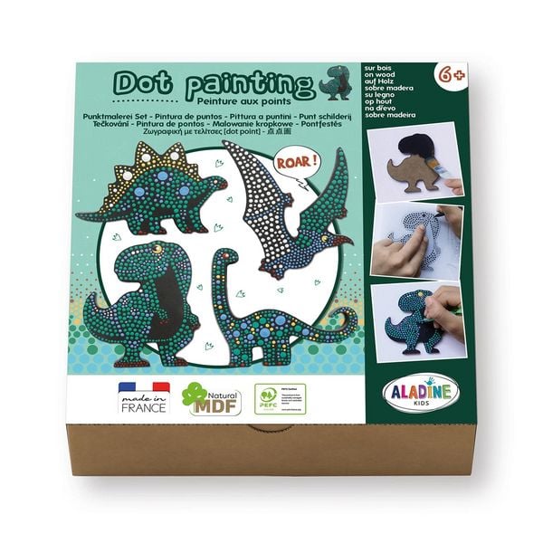 Produktbild: ALADINE - Punktmalerei Set Dinosaurier