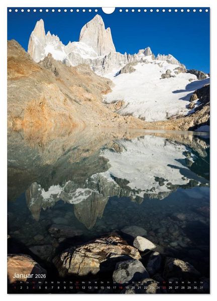 Produktbild: Majest&auml;tische Berge Cerro Fitzroy Patagonien (Wandkalender 2026 DIN A3 hoch), CALVENDO Monatskalender