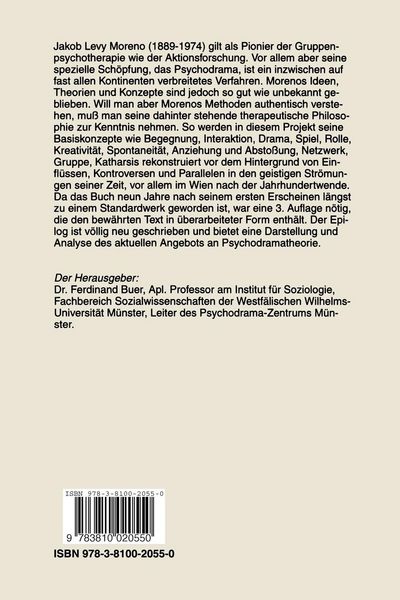 Produktbild: Morenos therapeutische Philosophie
