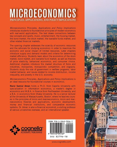 Produktbild: Microeconomics Principles, Applications, and Policy Implications