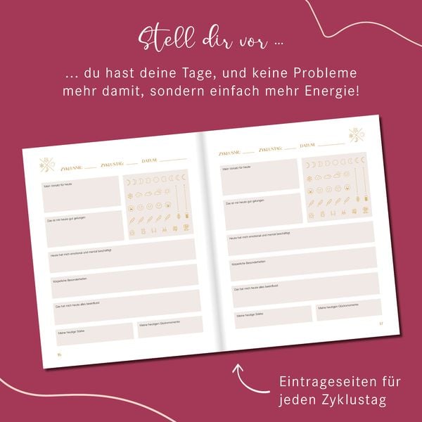 Produktbild: Zyklus-Journal. Dein Begleiter durch alle Zyklusphasen.