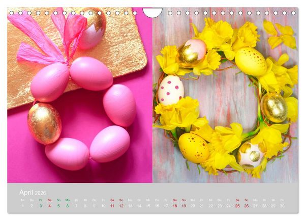 Produktbild: Mit eigenen Kranzarrangements durch das Jahr (Wandkalender 2026 DIN A4 quer), CALVENDO Monatskalender