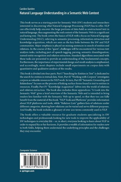 Produktbild: Natural Language Understanding in a Semantic Web Context