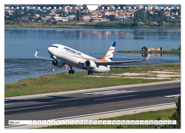 Produktbild: Flugzeuge auf Korfu (Wandkalender 2026 DIN A4 quer), CALVENDO Monatskalender