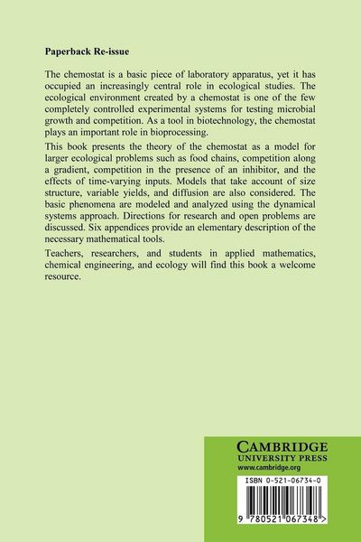 Produktbild: The Theory of the Chemostat
