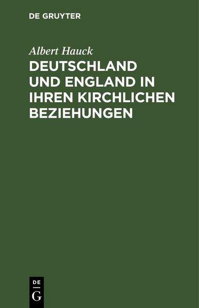 Produktbild: Deutschland und England in ihren kirchlichen Beziehungen