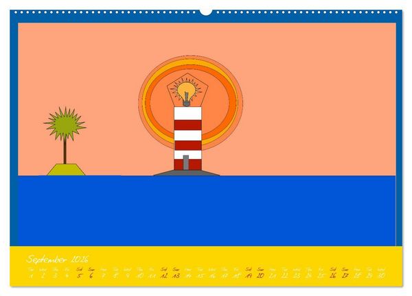 Produktbild: Lighthouse lights my way (Wall Calendar 2026 DIN A2 landscape), CALVENDO 12 Month Wall Calendar