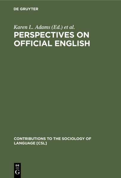 Produktbild: Perspectives on Official English
