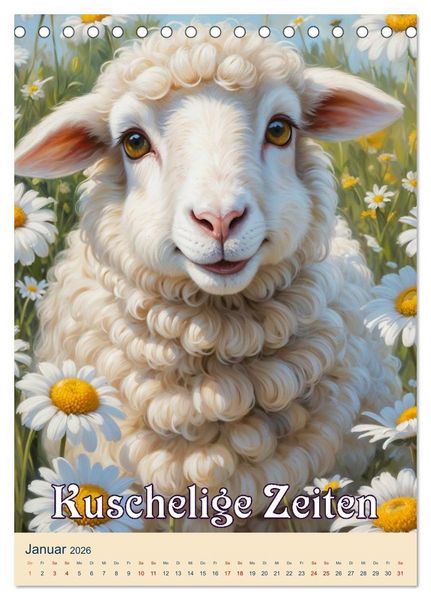 Produktbild: Tierische Leichtigkeit (Tischkalender 2026 DIN A5 hoch), CALVENDO Monatskalender