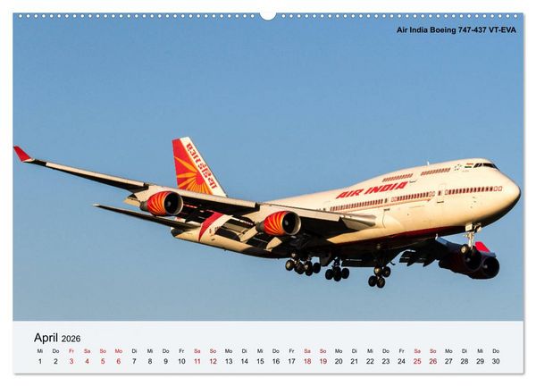 Produktbild: Sch&ouml;nheiten der Luftfahrt 2026 (Wandkalender 2026 DIN A2 quer), CALVENDO Monatskalender