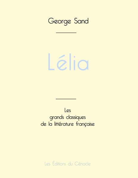 Produktbild: L&eacute;lia de George Sand (&eacute;dition grand format)