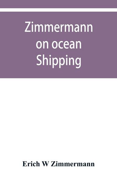 Produktbild: Zimmermann on ocean shipping