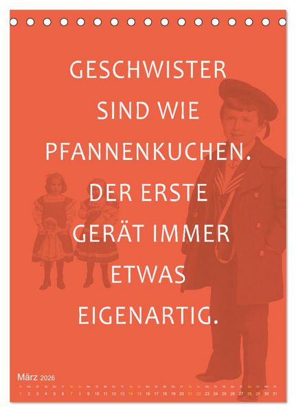 Produktbild: Willkommen im Familienalltag (Tischkalender 2026 DIN A5 hoch), CALVENDO Monatskalender