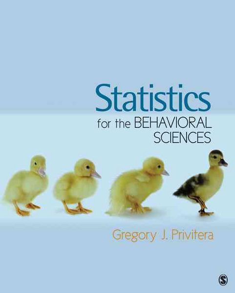 Produktbild: Privitera, G: Statistics for the Behavioral Sciences