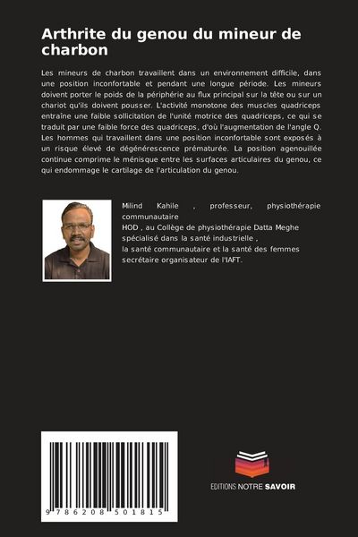 Produktbild: Arthrite du genou du mineur de charbon