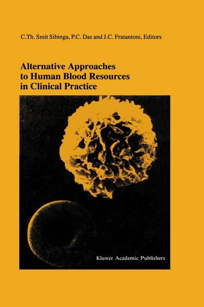 Produktbild: Alternative Approaches to Human Blood Resources in Clinical Practice