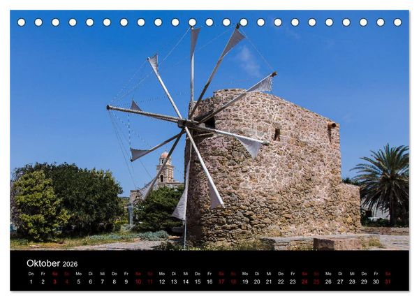 Produktbild: Reiseziele in Griechenland (Tischkalender 2026 DIN A5 quer), CALVENDO Monatskalender