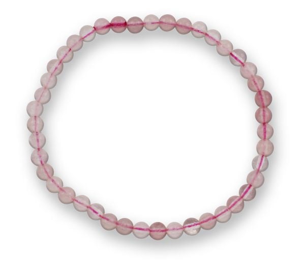 Produktbild: Rosenquarz Edelsteinarmband 3-4mm, J748-09